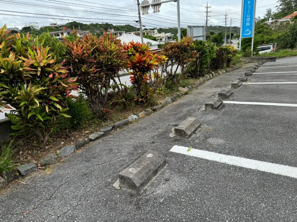 ドリーム歯科の駐車場が草刈りで快適・綺麗に⭐