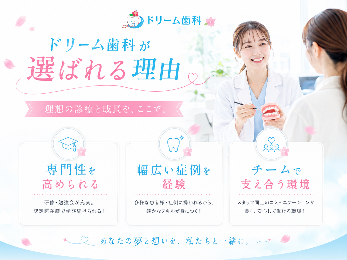 ドリーム歯科が選ばれる理由